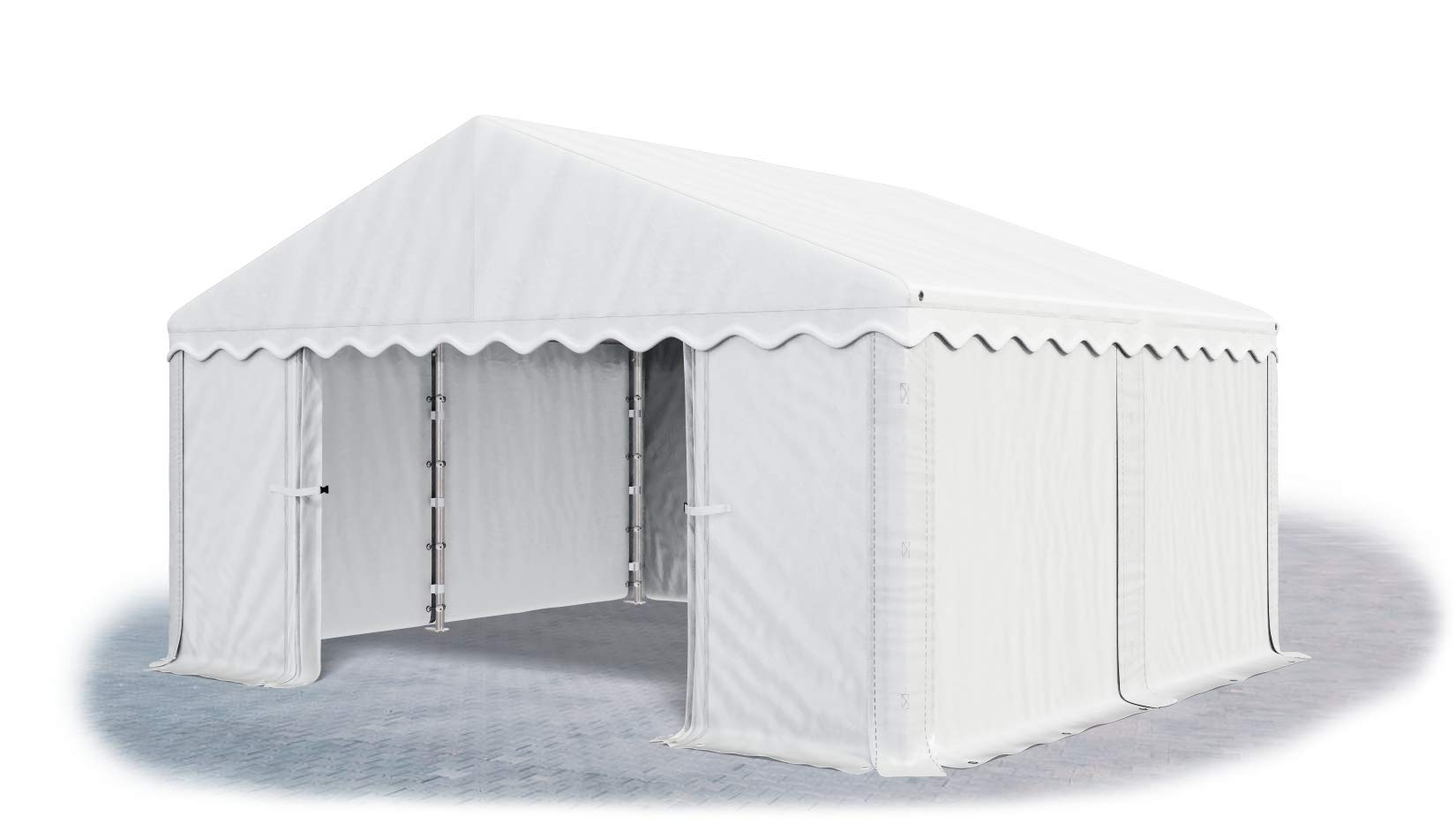 Das Company Lagerzelt 3x6m wasserdicht weiß Zelt 240g/m² PE Plane hochwertig Gartenzelt Summer MPE - Pavillon - Faltpavillon - Partyzelt - Gartenpavillon