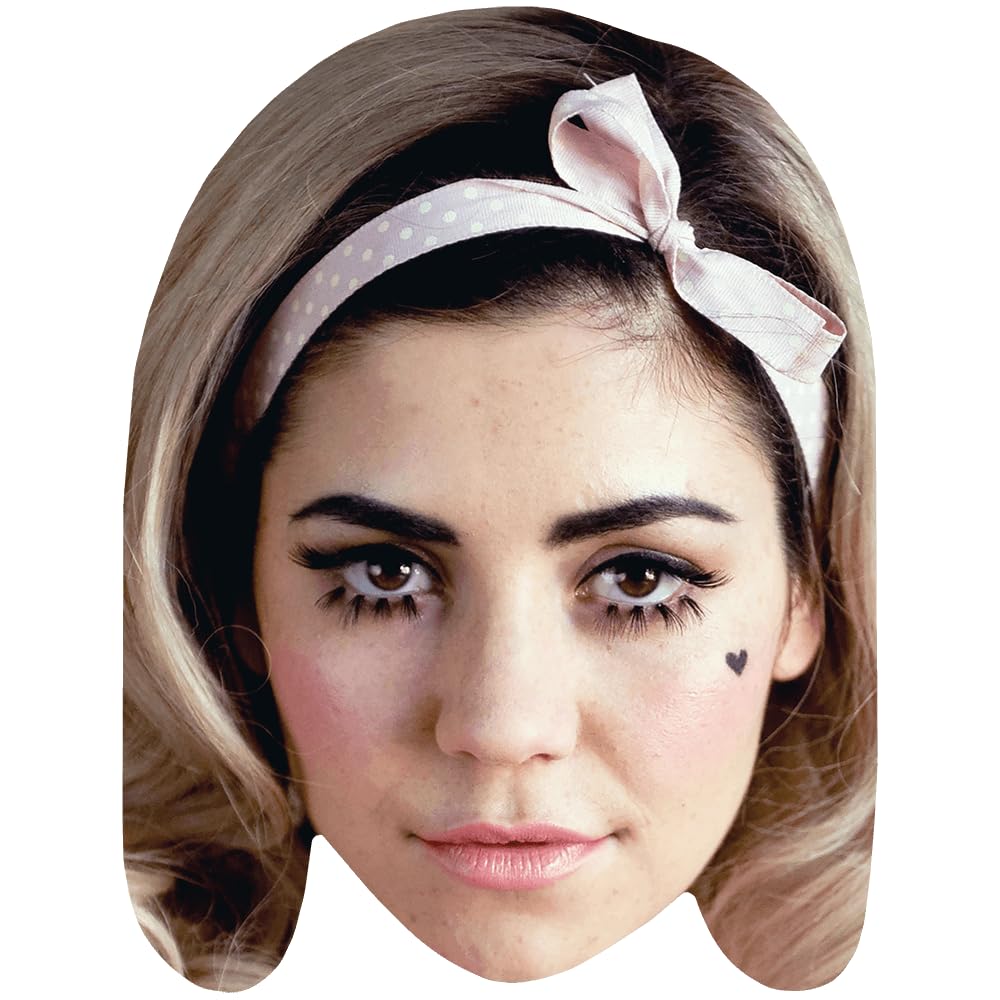 Marina And The Diamonds (Bow) Celebrity Mask, Flat Card Face, Fancy Dress Mask