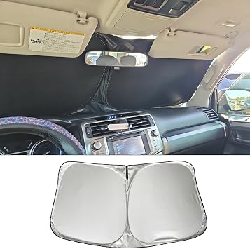 Sun Protection Compatible with Mercedes GLE W167 350 Coupe 2019-2024 2025, Car Sun Protection Windscreen Cover, Windscreen Cover, Foldable Sun Visor Accessories, Anti UV