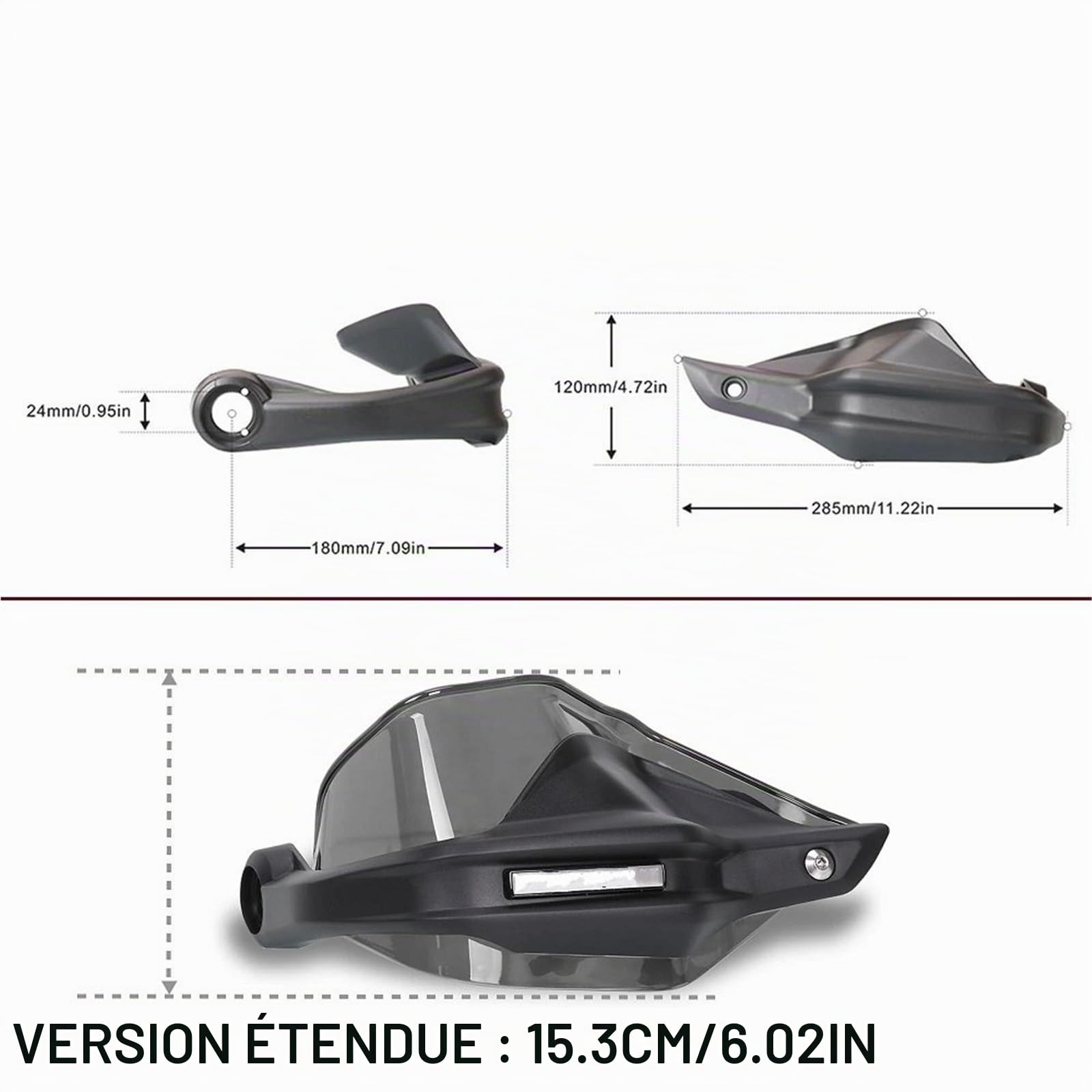 Protège-Mains De Guidon De Moto avec Pare-Brise pour NT1100 NT 1100 2021 2022 2023 2024 2025, Protection Coupe-Vent Protège-Mains Guidon Protection Mains(Couleur 5)