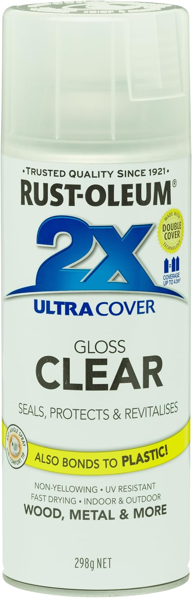 RustOleum Premium Custom Lacquer Spray Paint, Matt Clear, 311 g