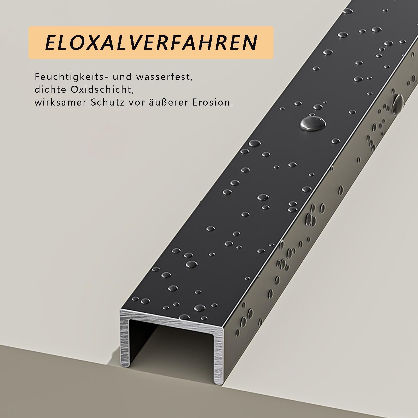 Aluminiowe wykończenie krawędzi płytki w kształcie litery U, 100 cm, 3-pak, ochraniacz progu drzwi - trwały, biały, 35 mm - idealny do wykończenia płytek łazienkowych i kuchennych