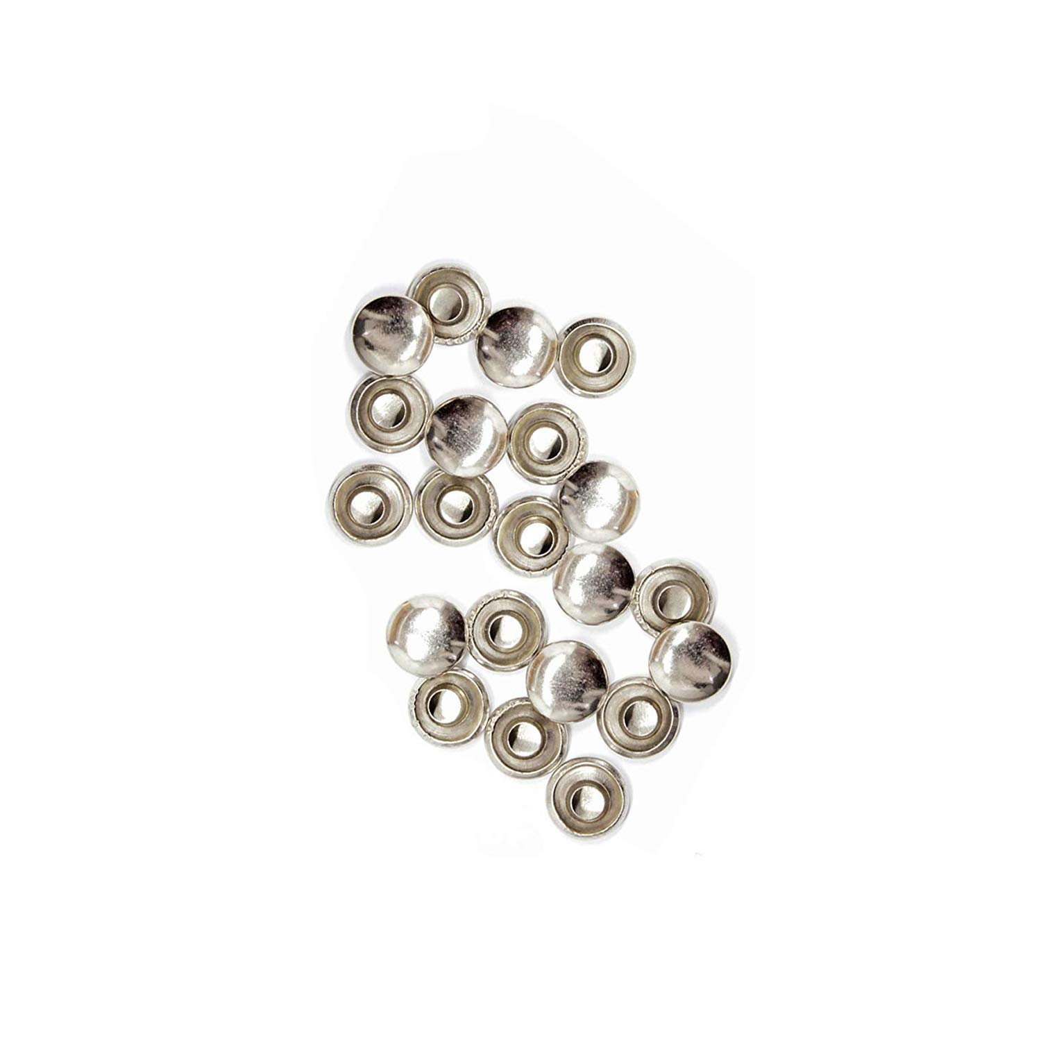 Kit Rivetti Strass WedDecor 10 Mm Con Attrezzo, Borchie Acriliche Trasparenti Per Pelle E Tessuti - 2