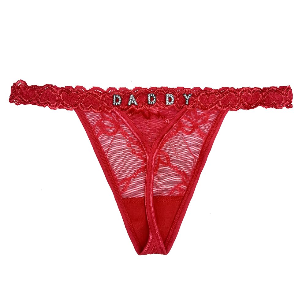 ToKuaigo Personalized Thongs with Name - Custom Thong with Name Personalized Gifts Customized DADDY Thongs Funny Underwear