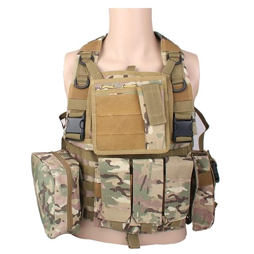 ELECTROPRIME Tactical Military Hunting Molle Combat Assault Plate Carrier Vest