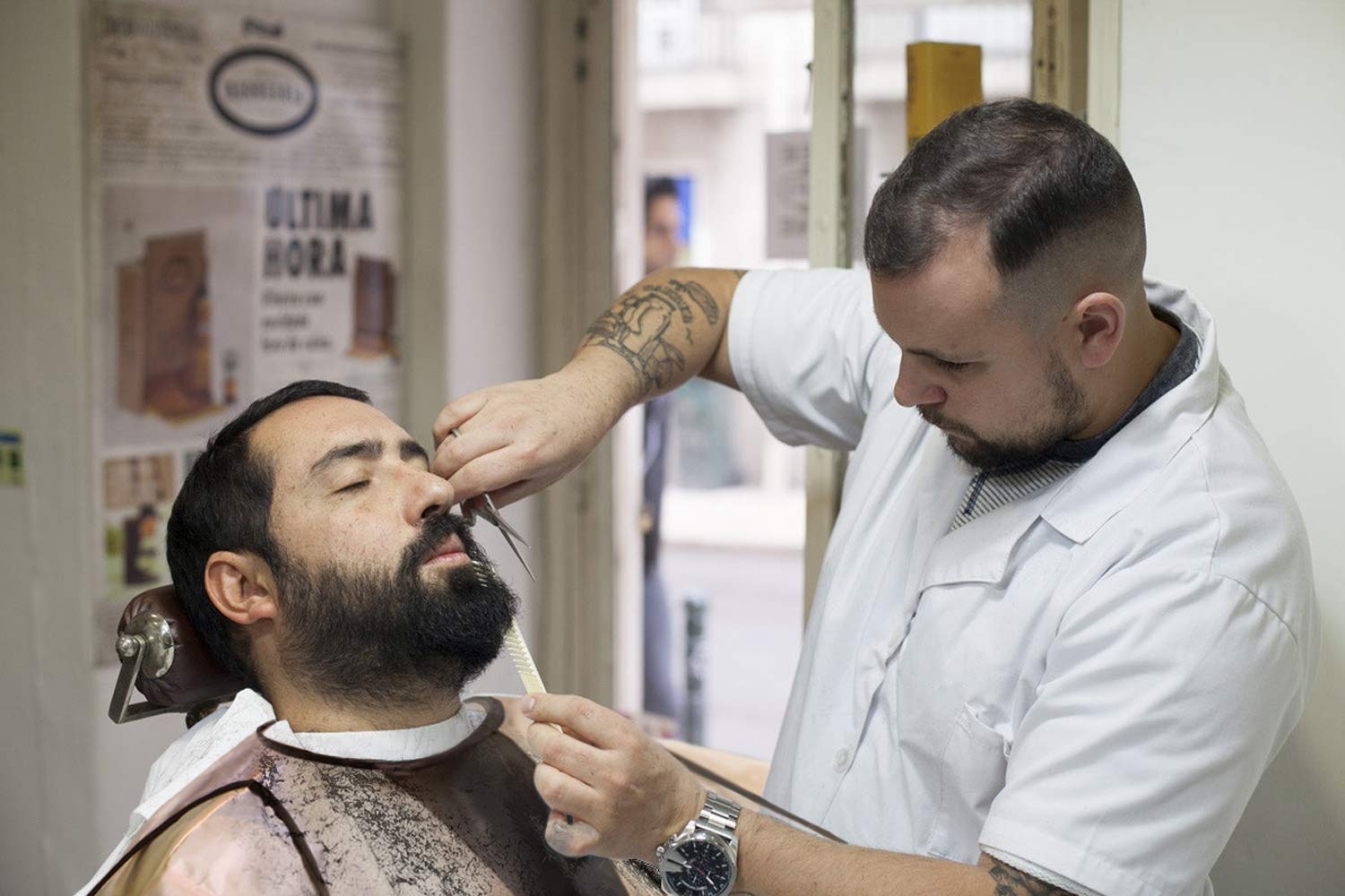 Capa de peluquería, para cortar el pelo, para adultos 3