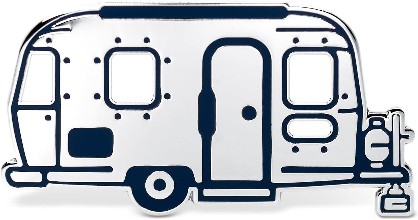 Winks For Days Happy Camper Travel Trailer Hard Enamel Lapel Pin