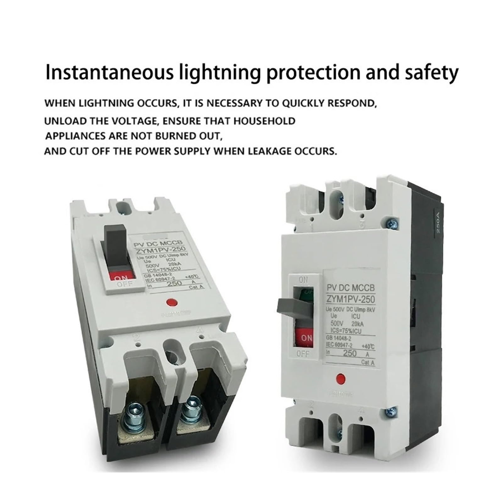 Interruttore Di Protezione Da Sovraccarico Con Interruttore Automatico DC 150A 250A For Isolatore Di Batterie Fotovoltaiche Fotovoltaiche(125A)