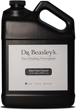 Dr. Beasleys Matte Paint Cleanser - Easily Removes Grease & Heavy Dirt, Droppings, Tree Sap from Autos. Safe On All Matte Surfaces, Preserves The Look for Satin & Glossy Paint, 1 Gal