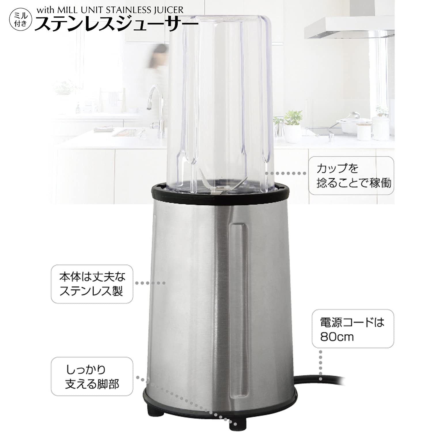 ハイパワーミキサー&ミル Amazon | SunHour ミキサー 2L ブレンダー 多機能 業務用