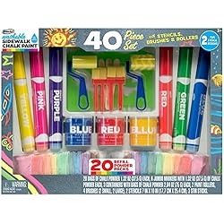 RoseArt Sidewalk Chalk Pencil Deluxe Set (40 Piece)