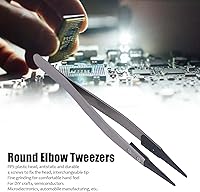 Vista 2 de Pinzas de codo redondas Punta intercambiable antiestática para reparación electrónica con puntas de plástico Pinzas de codo