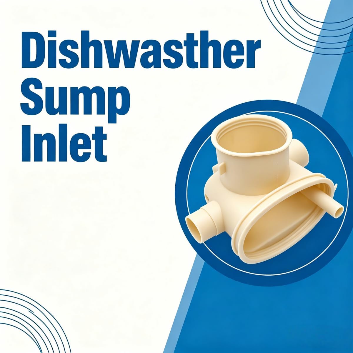 WD18X10026 Dishwasher Sump Inlet Replacement Fits GE 1088559, AH959014, EA959014, PS959014