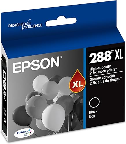 Epson T288XL220, DURA, cartucho de tinta de capacidad ultra alta, Negro