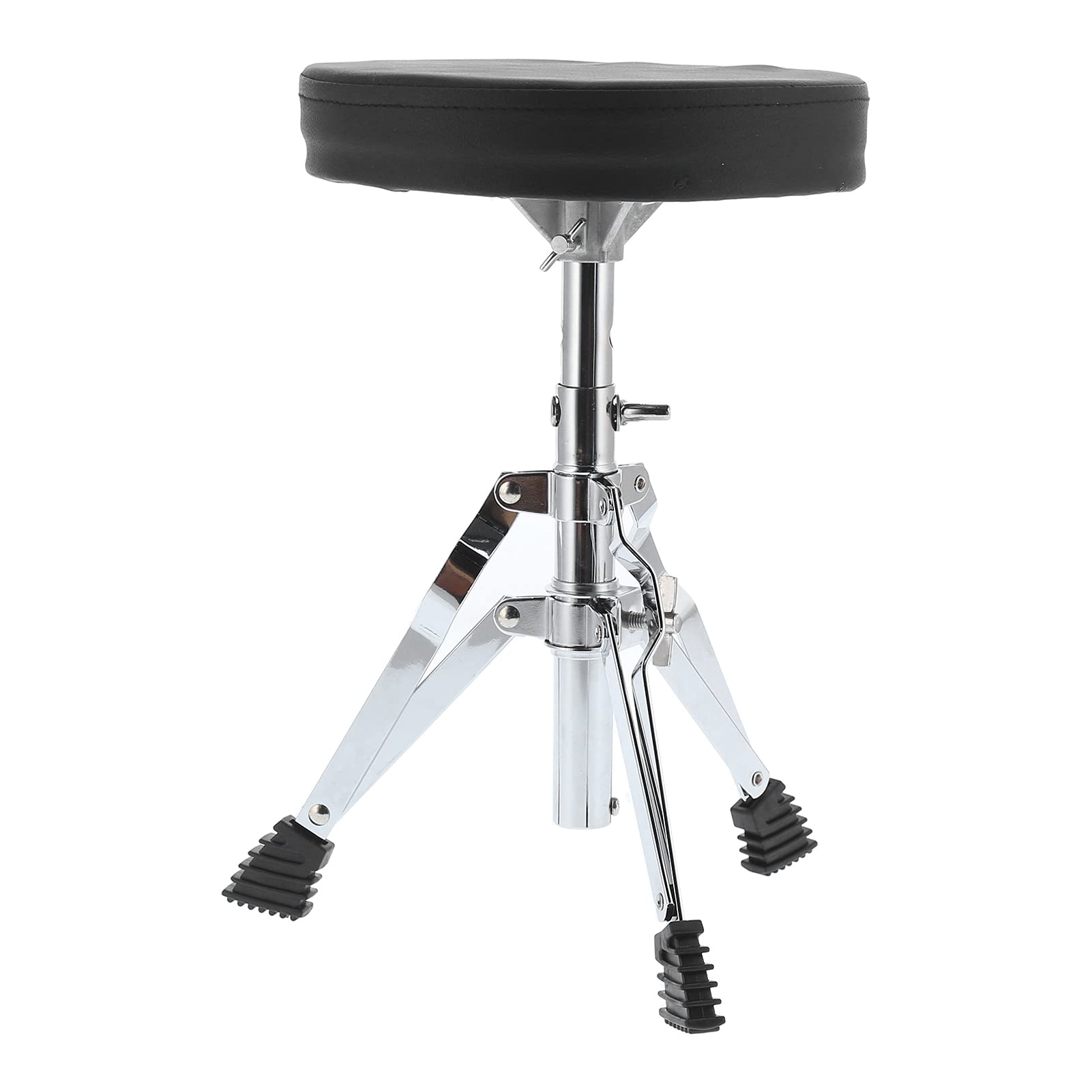Trono de Batería, Asiento Acolchado para Batería con Soporte de Acero, Cojín Acolchado, Altura Ajustable para Bateristas y Músicos de 150 Kg