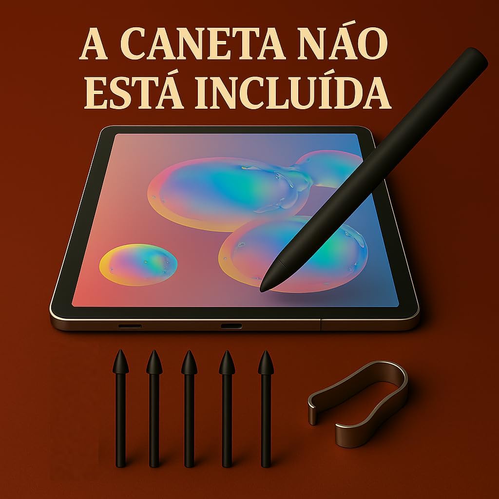 Ponta de substituição para Caneta S Pen Compativel com Samsung Galaxy Note 10 Note 20 Tab S6 lite S7 S8 S9 S7FE S9FE S22U Com Extrator