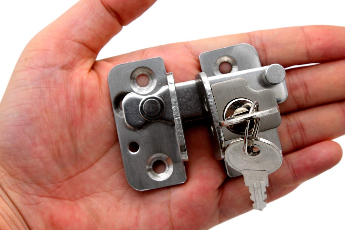 Buy Stainless Steel barn Door Lock Casement Window Lock Pocket Door