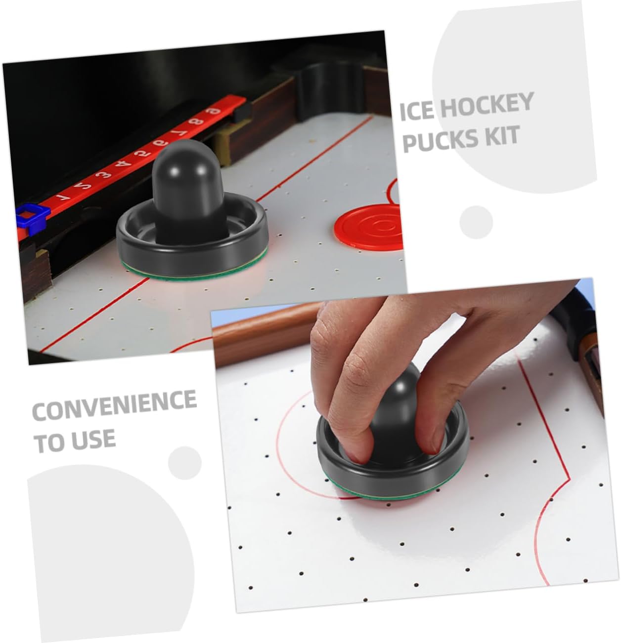 FAVOMOTO Air Hockey Accessories Hockey Pucks Hockey Paddles Ice Hockey Game Pusher Ice Hockey Pusher Hockey Game