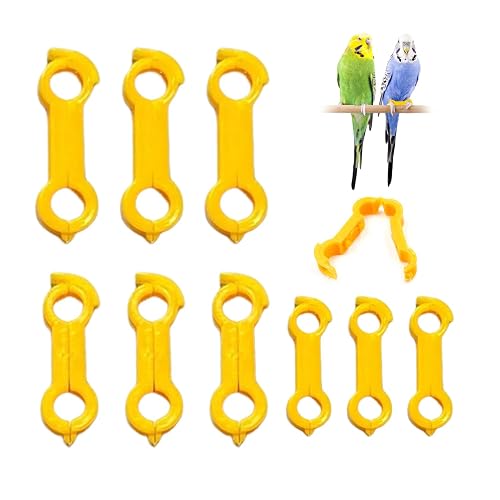 AIRTILY 9 Piezas Soporte De Pierna De Pollo Amarillo, Plástico -Doble Corrector De Doble Pie