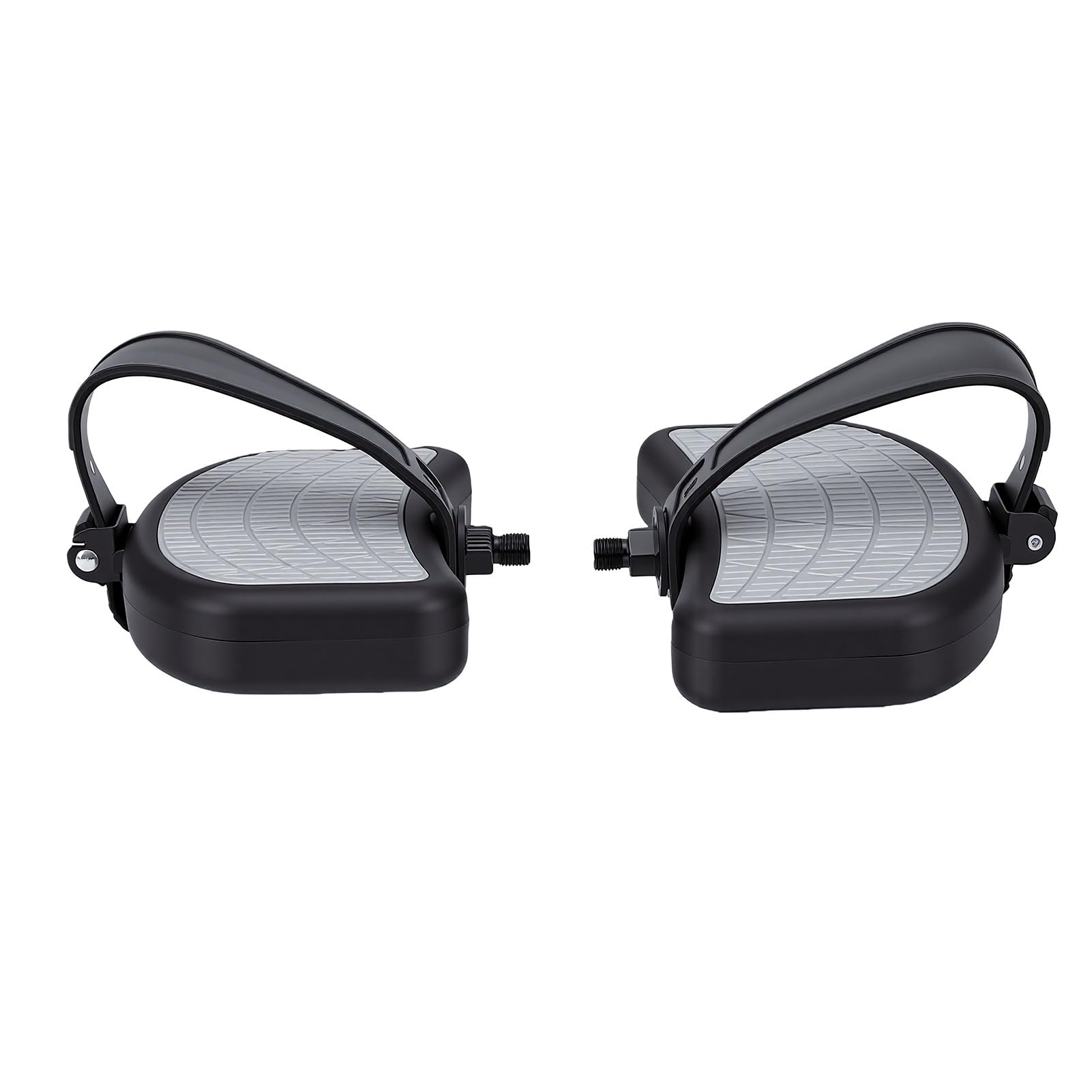 Ejoyous Pedal de Bicicleta Estática Ajustable, Pedales de Bicicleta Estática de PVC PP con Correa Ajustable y Superficie Texturizada Antideslizante, Paquete de 2 para Usuarios de Bicicletas Estáticas