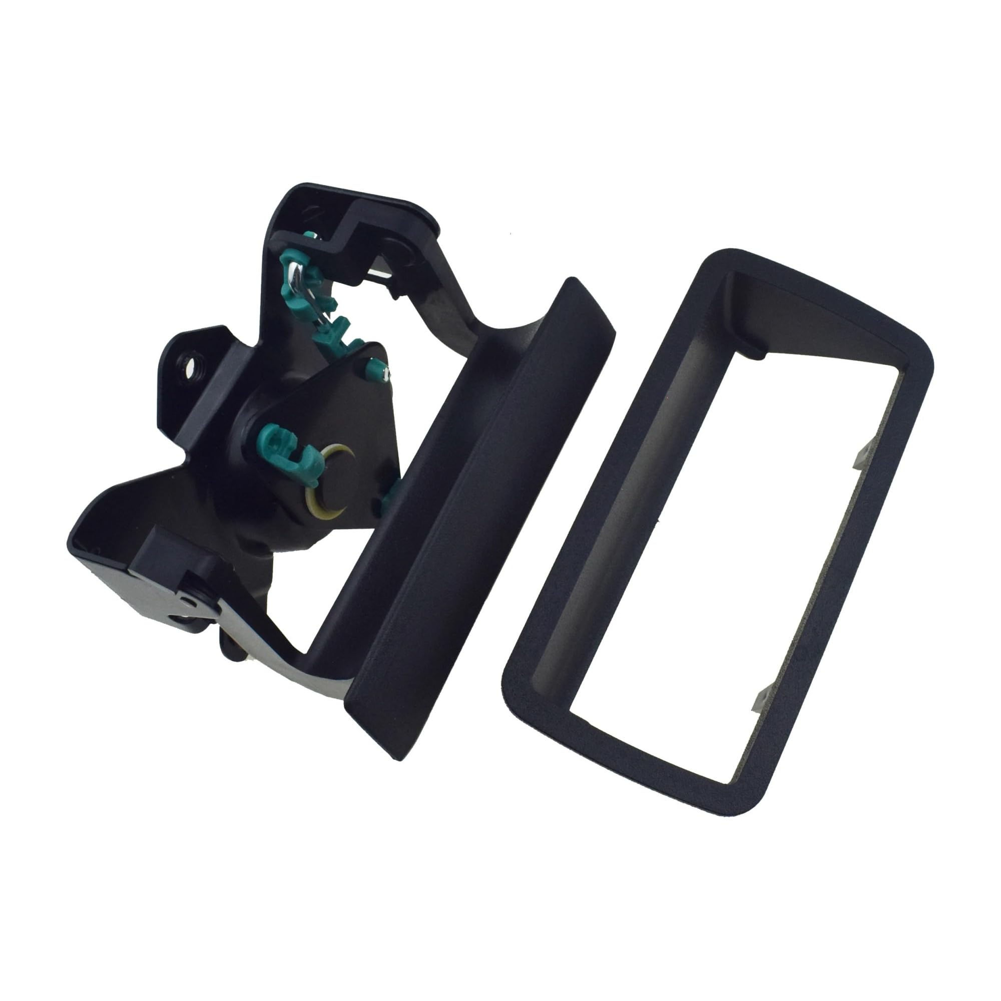 Hufagyg One Color Black Rear Trunk Tailgate Handle Bezel Trim Frame Cover For