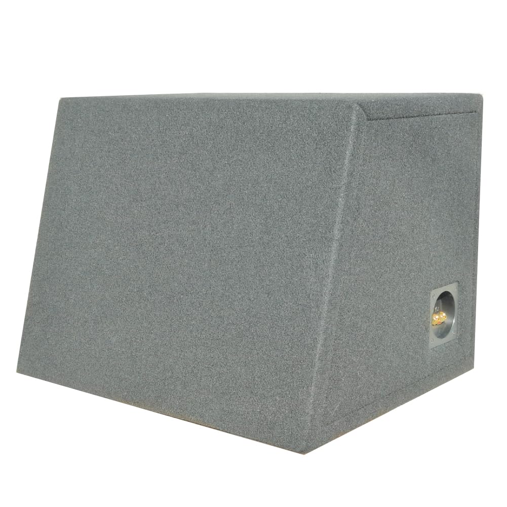 GK SOUND 1 cassa trapezoidale B1250s black, band pass, passa banda, porta americana, per subwoofer da 30 cm di diametro, volume di 50 litri, cofano bagagliaio auto, 1 pezzo