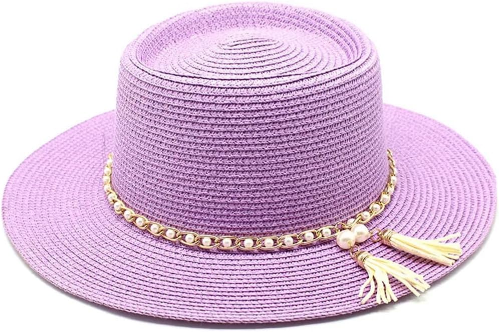 Women Hats Summer Sun Straw Hats Outdoor Beach Panama Jazz Hats Leisure Vacation Dress Cap Sombreros De Mujer