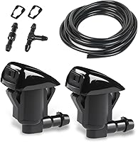 Vista 7 de OTUAYAUTO Kit de manguera de limpiaparabrisas, manguera universal de líquido limpiaparabrisas con conector de manguera adecuada para la mayoría