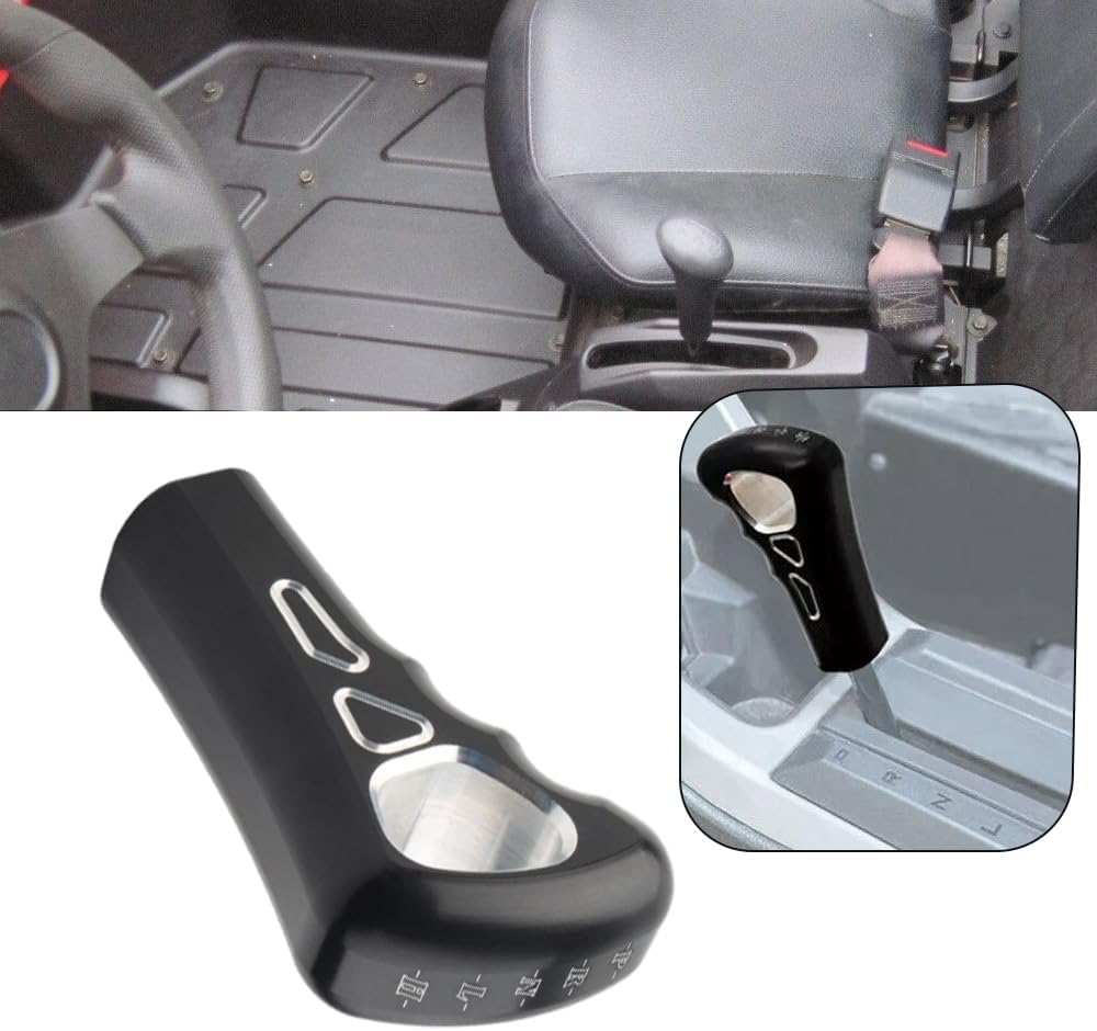 Black Aluminum Gear Shift Handle, 1 PC Aluminium Alloy Shifter Lever Support Replacement Compatible with Polaris Ranger RZR 170 2009-2013
