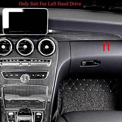 Fidgetgear Armaturenbrett Verkleidung Fur Mercedes Benz W205 X253 Carbonfaser Streifen Amazon De Auto Motorrad