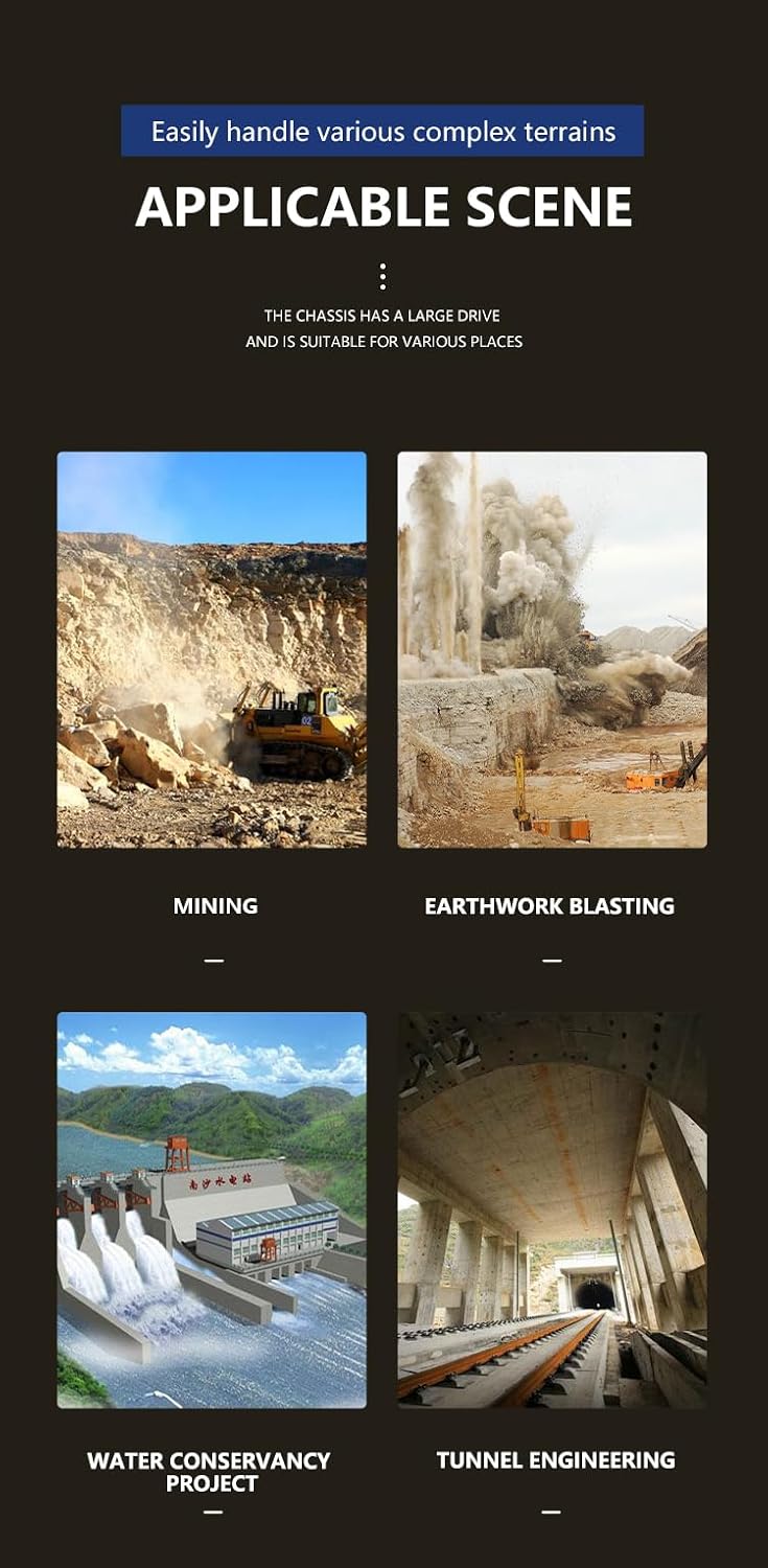 All Terrain Down-The-Hole Drilling Rig Reliable Pneumatic Borehole Equipment for Remote Mountain Areas, Hard Rock Drilling and Rural Infrastructure Construction