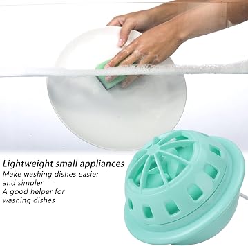 USB Dishwasher, Dish Washing Machine Household Kitchen Supply 15 Minutes Quickly Remove To Dishware Fruit Vegetable(green)