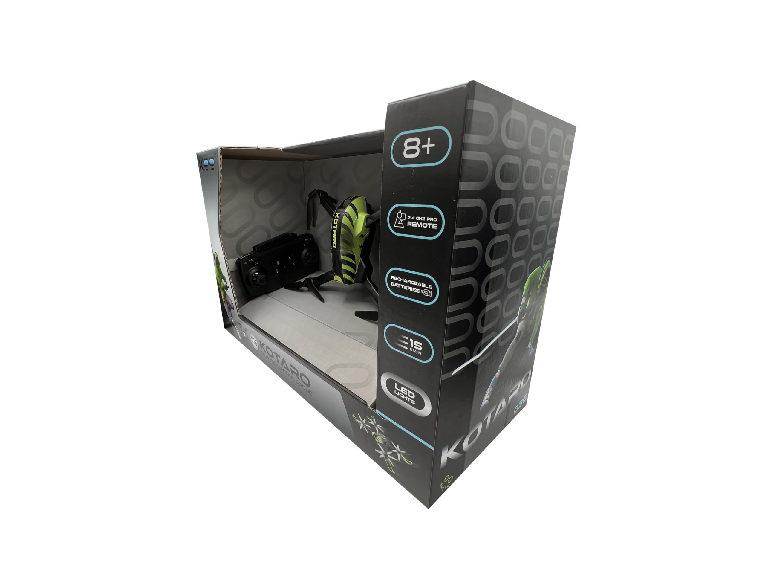 KOO - Be Blip - Kotaro - Drone telecomandato - Telecomando universale KOO a 2 batterie (non incluse) - Facile da usare - Dotato di telecamera Wi-Fi - A partire dai 10 anni - KAB-KOO-0036