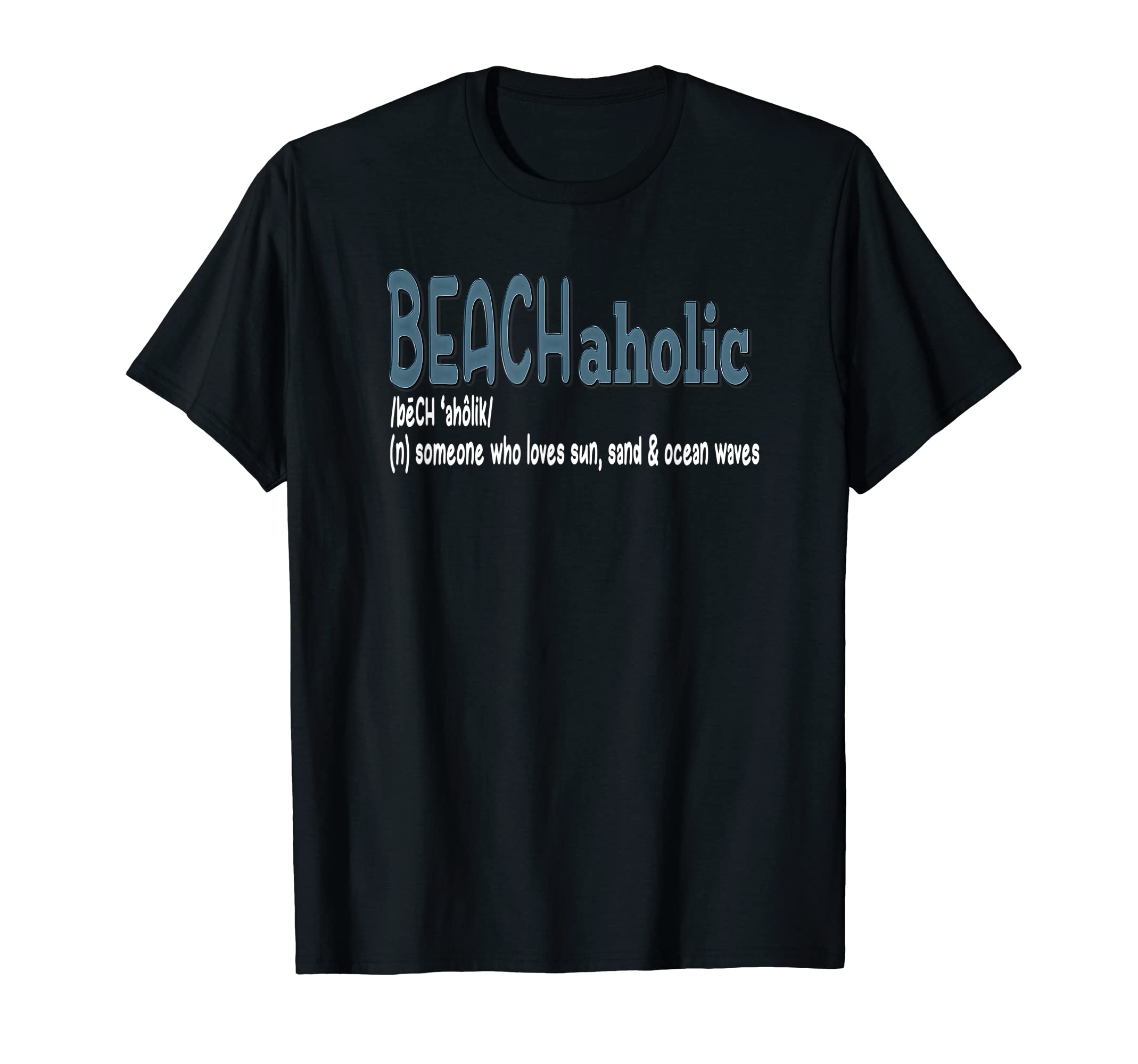 Beach Lover T-Shirt-Beachaholic Definition Shirt T-Shirt