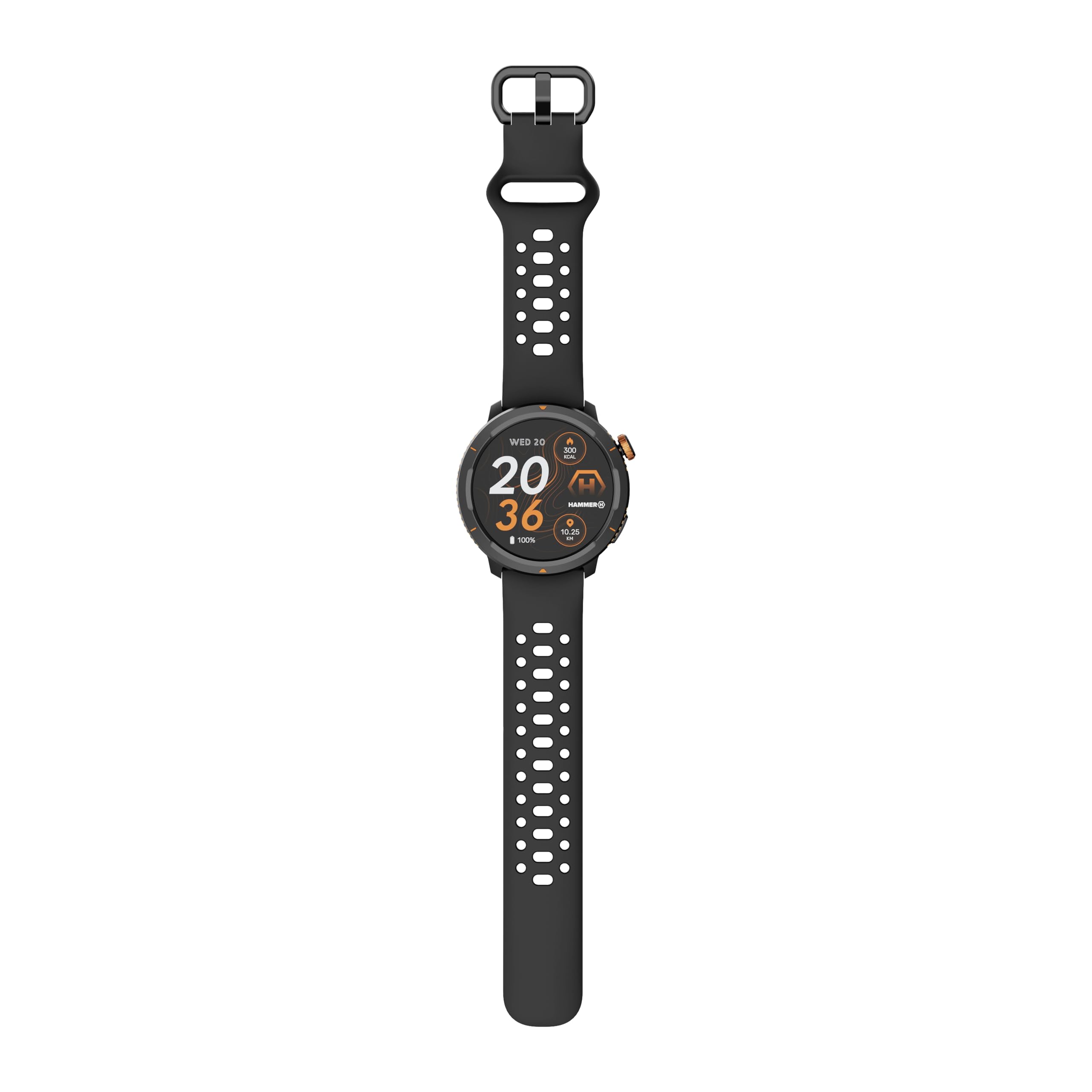 Hammer Smartwatch 2 Lite, schermo AMOLED da 1,43 pollici, funzione Always-on-Display, batteria da 370 mAh per un'autonomia fino a 15 giorni con una singola carica, impermeabilità 3 ATM, Bluetooth