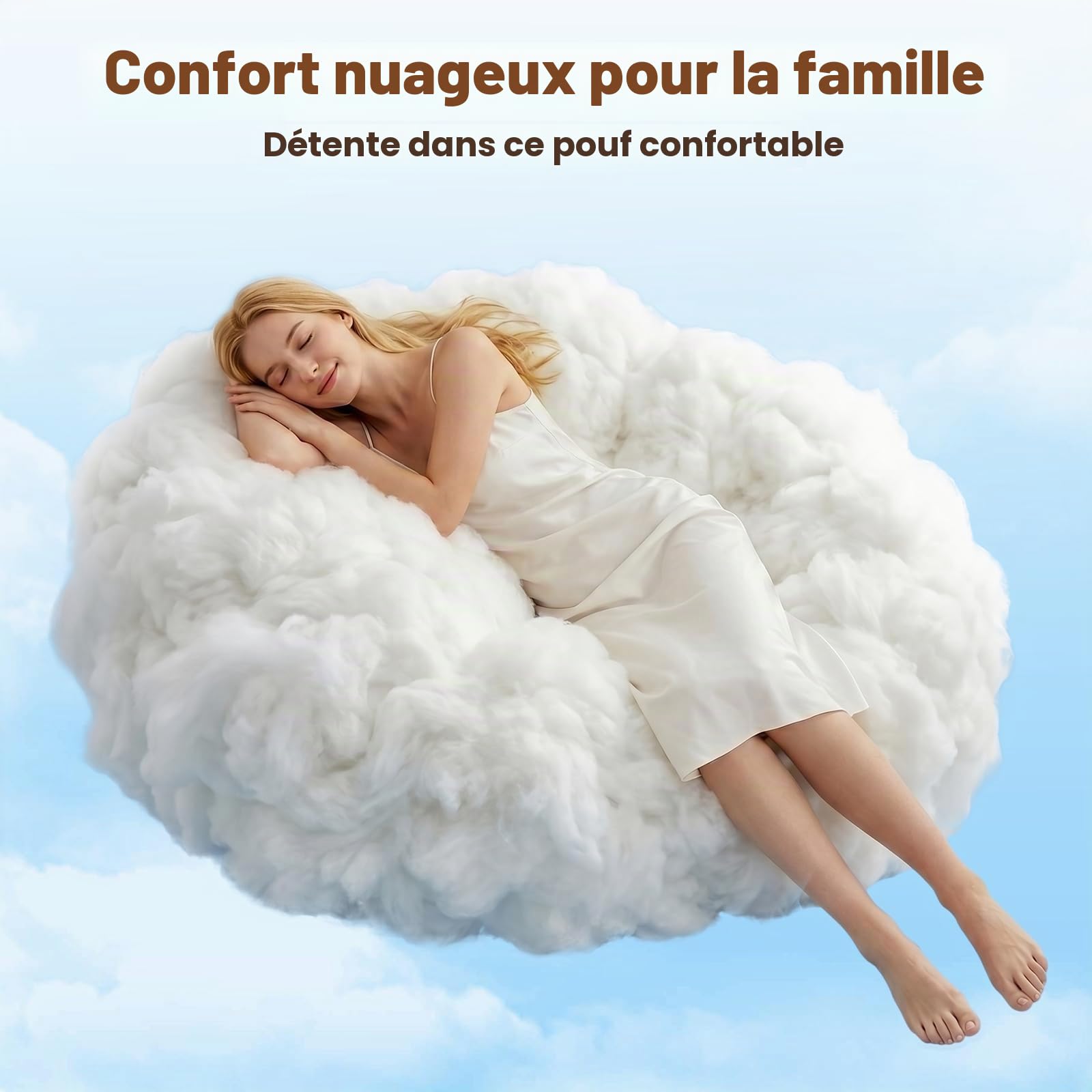 Pouf Lit Convertible En Velours Côtelé, Transformable En Matelas d’Appoint Ultra Confortable, Salon Utilisable, Canapé Rempli De Mousse, Fauteuil Lounge, Chauffeuse Gaming En Futon Matelas De Sol