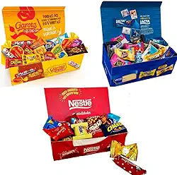 Kit Chocolate Caixa de Bombom Nestle, Lacta, Garoto