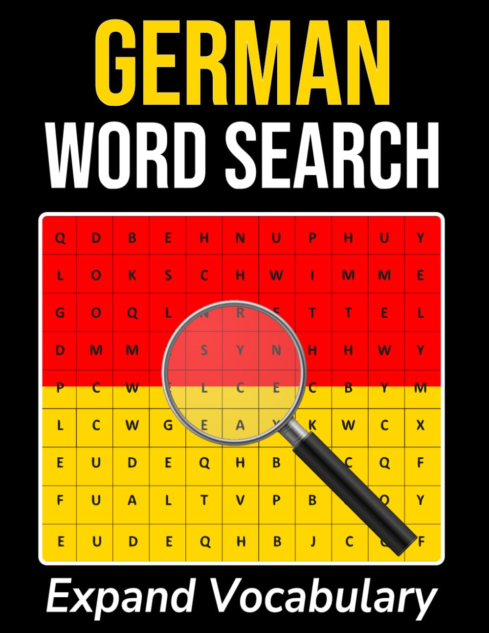 German Word Search-Expand Vocabulary: 1650 Most Used German Words to Boost Fluency Through Fun Puzzles!