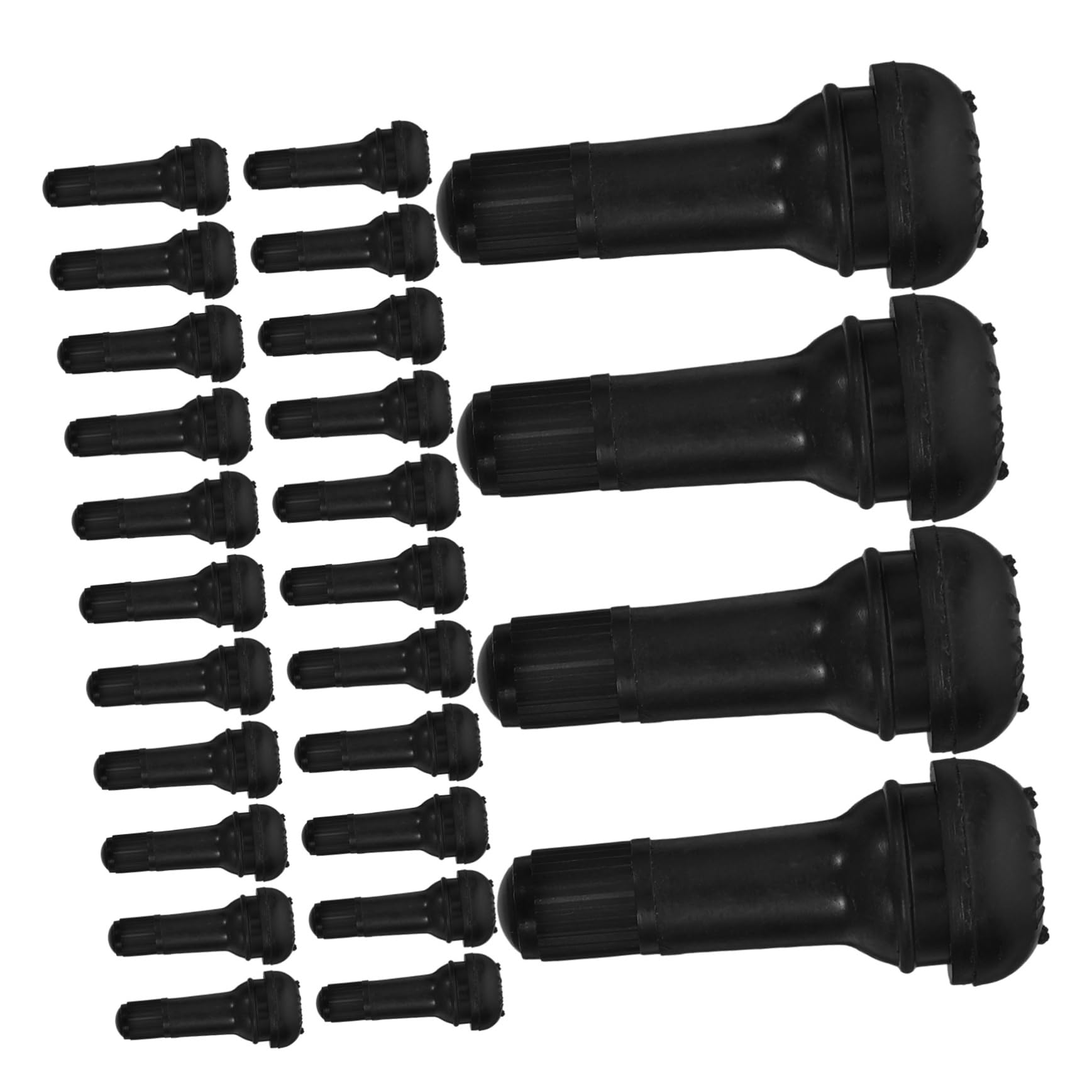 iplusmile Valvola Pneumatici Tr-413 200 Pezzi in Gomma Nero per Auto | Stelo Snap-in, Testato Contro Perdite, per Pneumatici e Cerchi, Confezione da 200 Pezzi