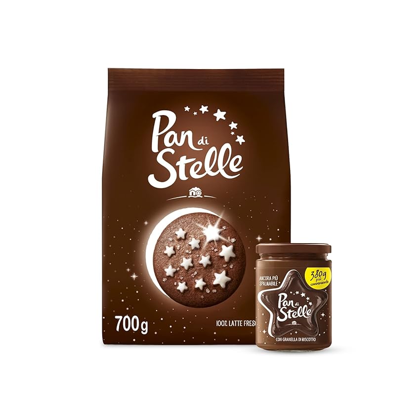 Pan di Stelle Biscotti Frollini con Cacao + Pan di Stelle Crema Spalmabile di Cacao
