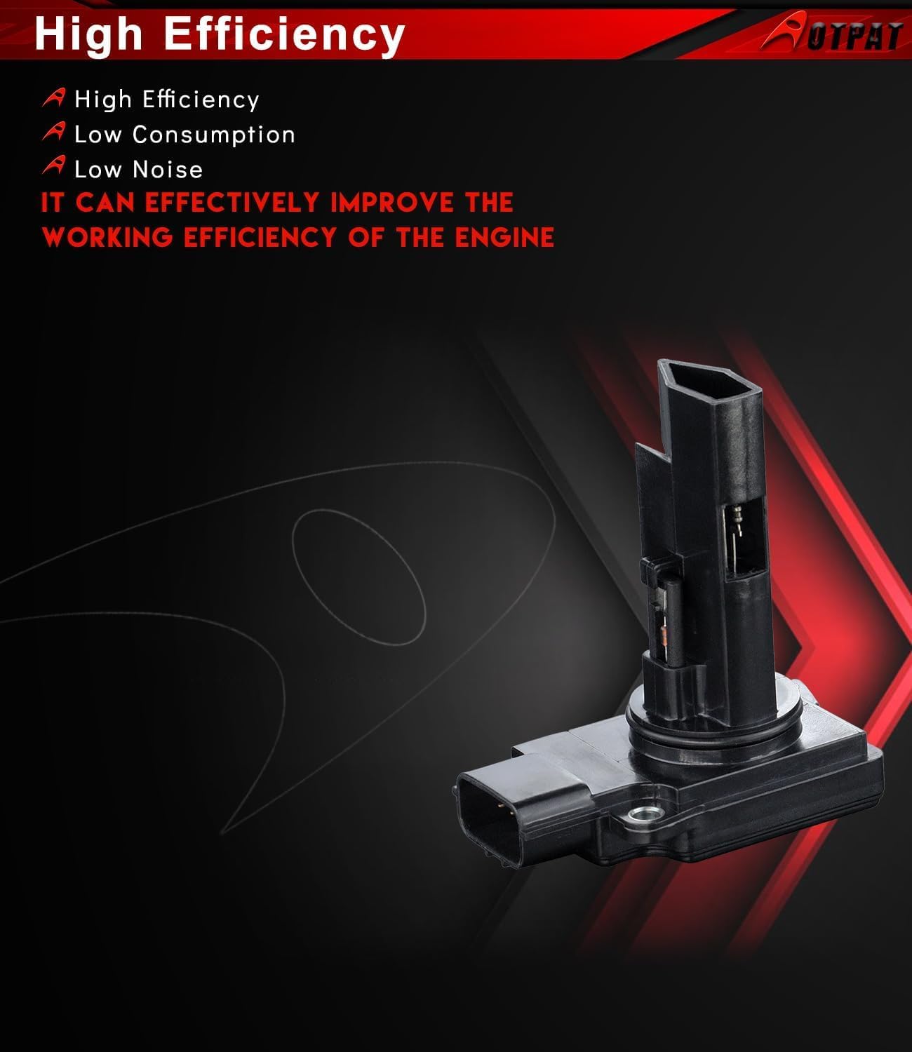 Mass Air Flow Sensor Meter Compatible for:-Mitsubishi Lancer 2014-2015 ASX Eclipse Endeavor Galant for:-Outlander RVR Endeavor Outlander, Replace # 1380054G00 7450046 E5T60171 MR985187 4-Pins