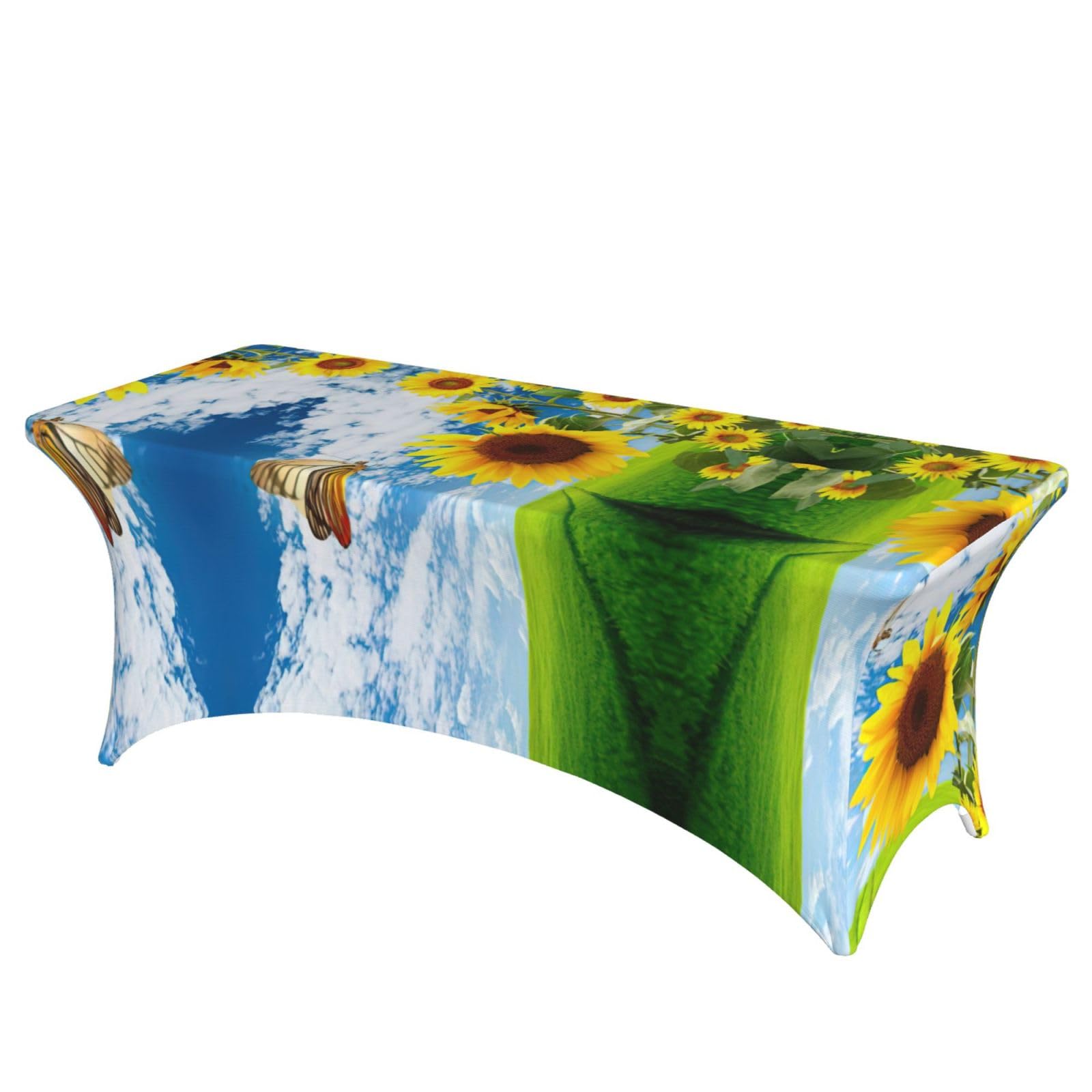Nappe de table extensible imprimée housse protection banquet lavable