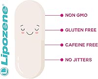 Vista 5 de Lipozene Píldoras de dieta - Suplemento para perder peso - Suprime el apetito - Tres botellas de 90 cápsulas en total