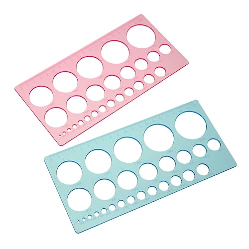 Ciieeo Regla recta 8pcs El círculo cinta métrica dibujo dibujo regla recta