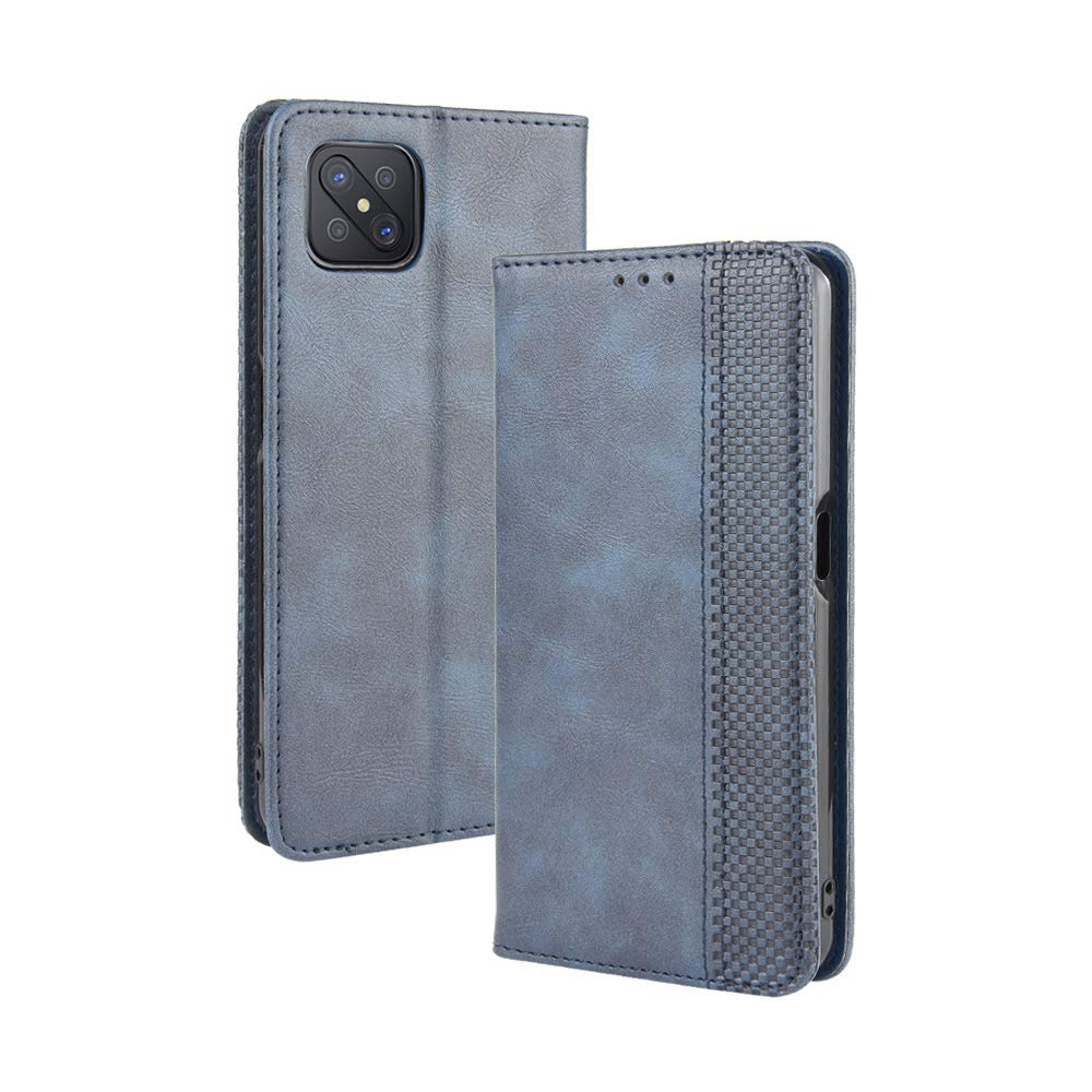 WEIOU Custodia A Libro In Pelle PU Con Goffratura Mandala Per OPPO Reno 4Z 5G - Portafoglio Con Slot Per Carte E Funzione Stand - Viola