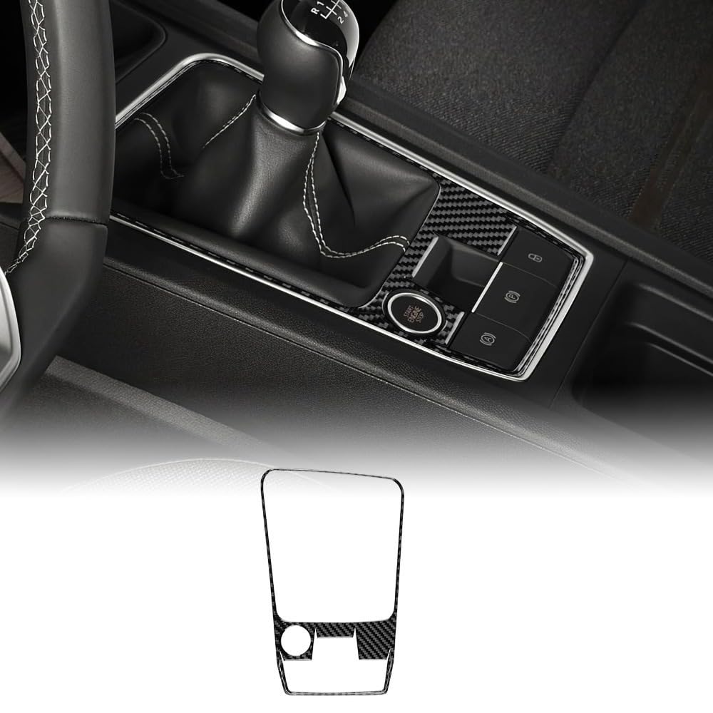 Mauxpiao C Arbon Fibre Gear Shift Panel Over For Seat Leon Mk4 / Upra Leon/Cupra Formentor 2020-2024, Entre Onsole Switch Panel Trim, Automati Transmission Interior Accessories Fds/C/A