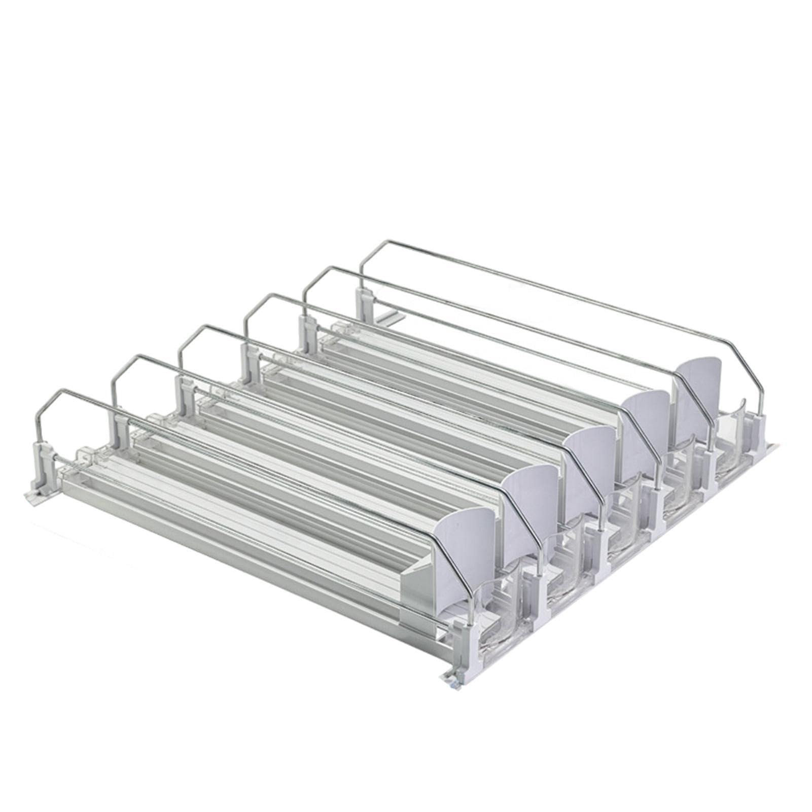 Dispensador de latas de bebidas para frigorífico, dispensador automático de latas de nevera de 5 filas, organizador de soda, dispensador de soda, dispensador de latas ajustable, soporte de soda para | de latas de de 5 , organizador de soda, dispensador de