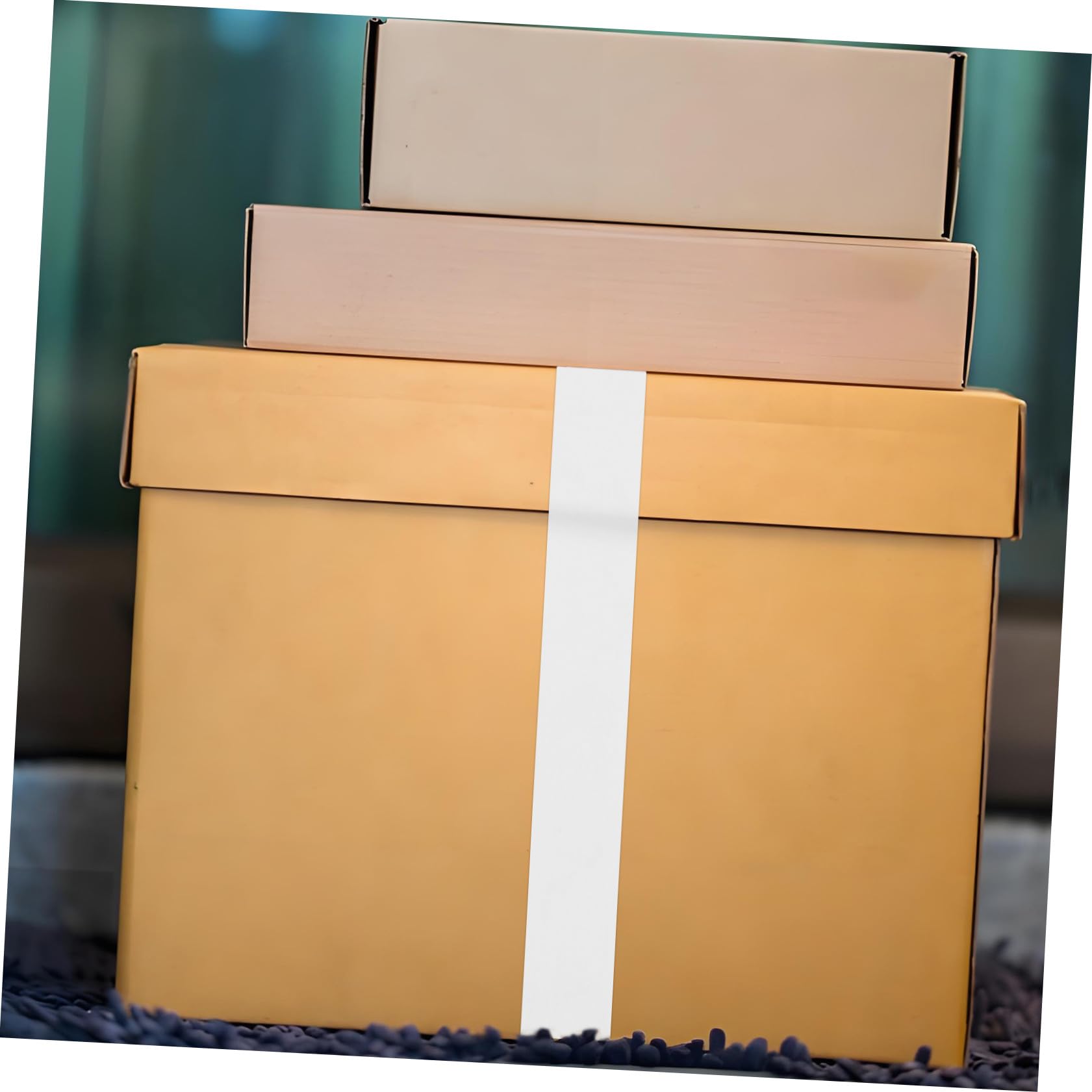 Housoutil 2rotoli Nastro Bianco Per Nastro Multifunzione in Carta in Carta Postale Per Scatole Per Spedizioni