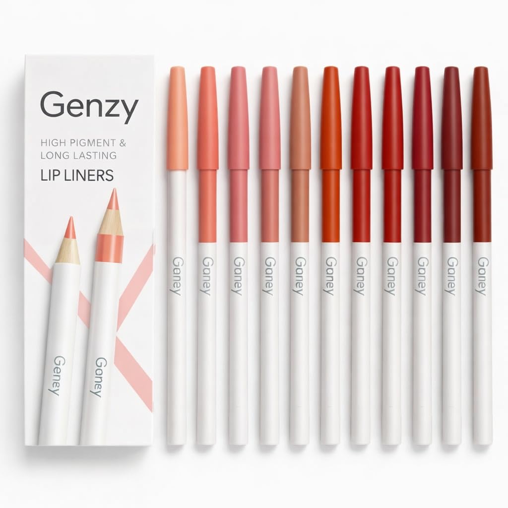 Genzy 12Pcs Liquid Matte Lipstick Set – Waterproof, Long-Lasting, Smudge & Transfer-Proof Mini Lipsticks for Women (MULTICOLOR LIP LINER, 12 LIP LINER)-image-33