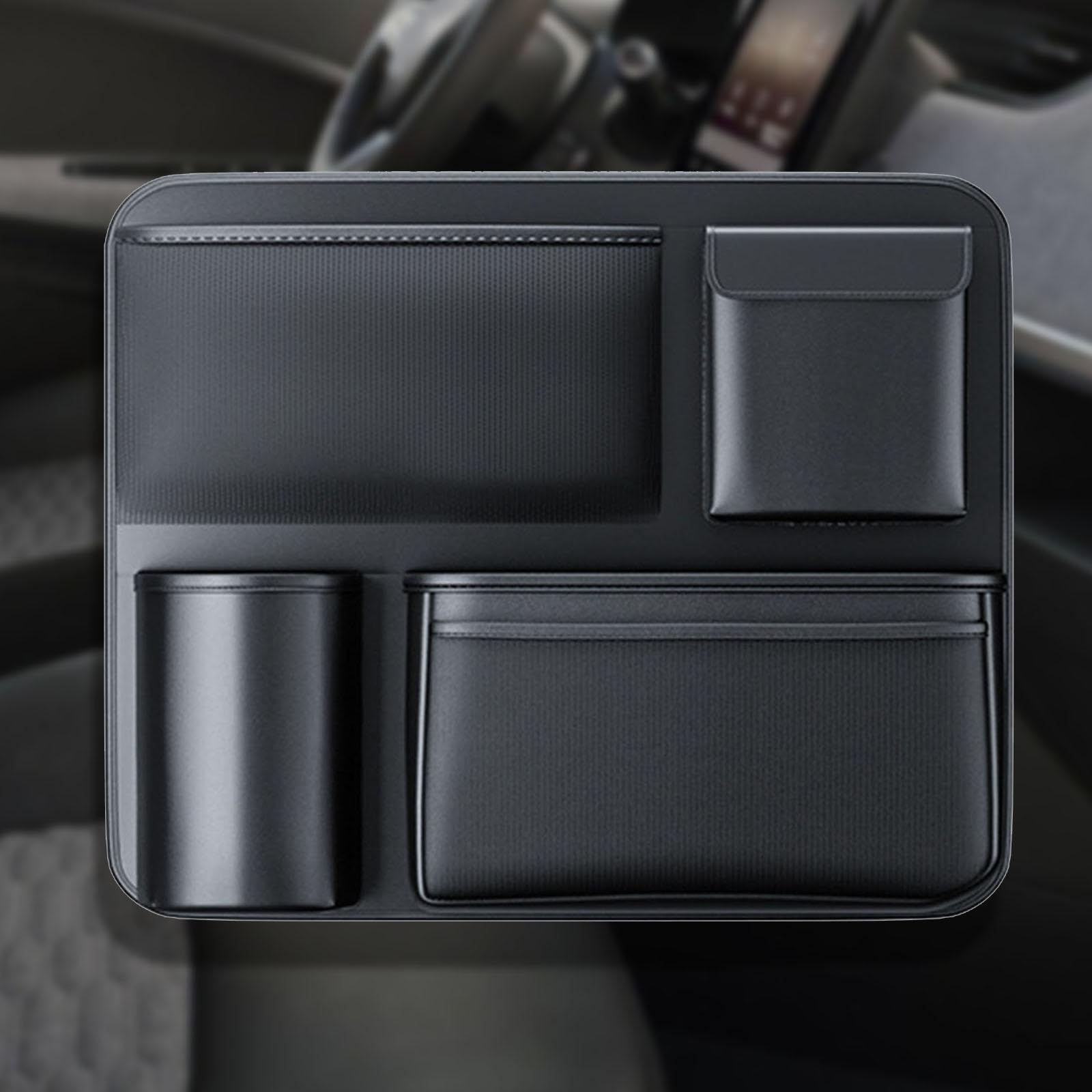 Organizador de Asiento Trasero para Coche con Compartimentos Múltiples Bolsillos Colgantes Resistente Al Agua Función Impermeable Adecuado para